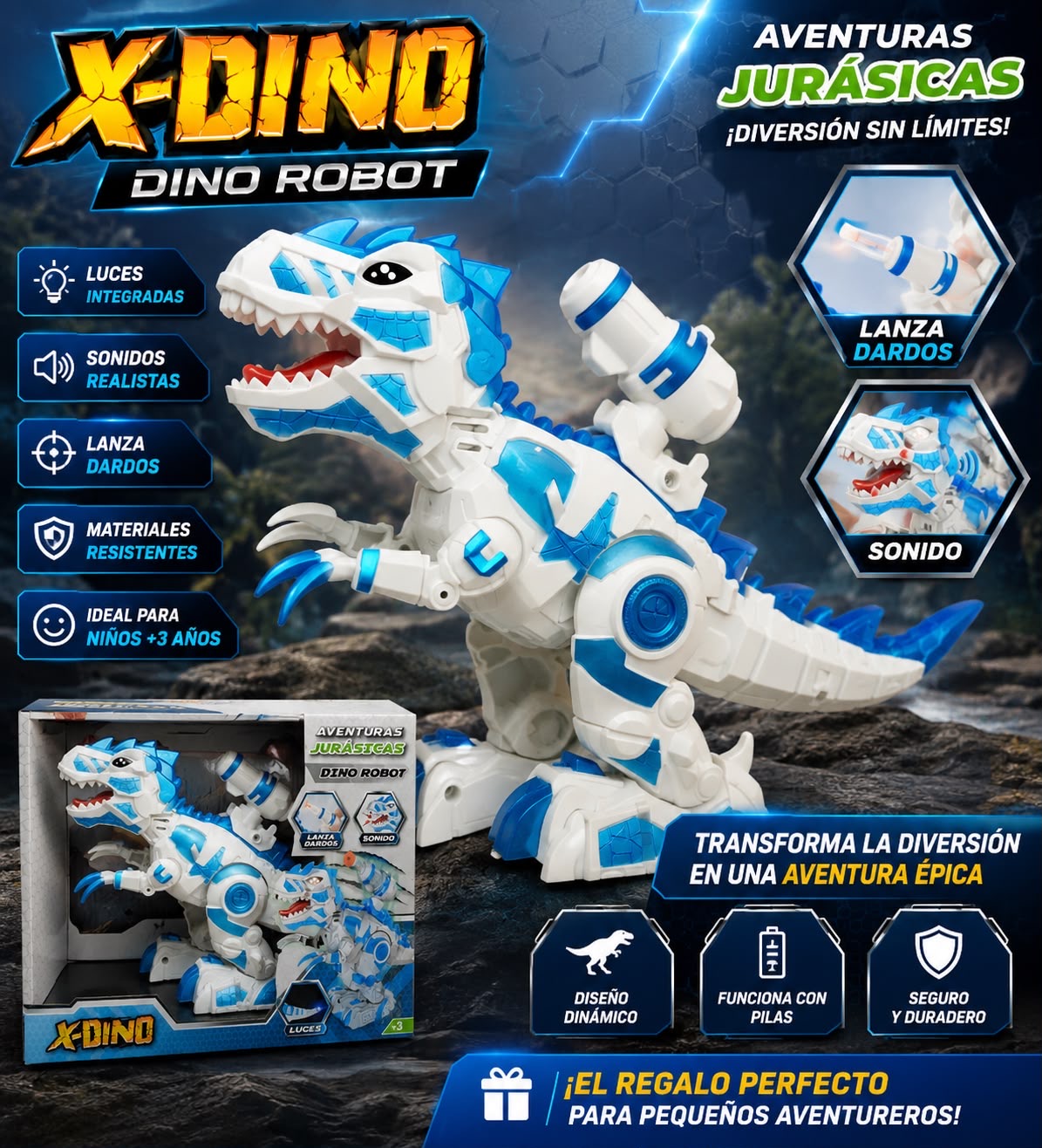 juguete x-dino