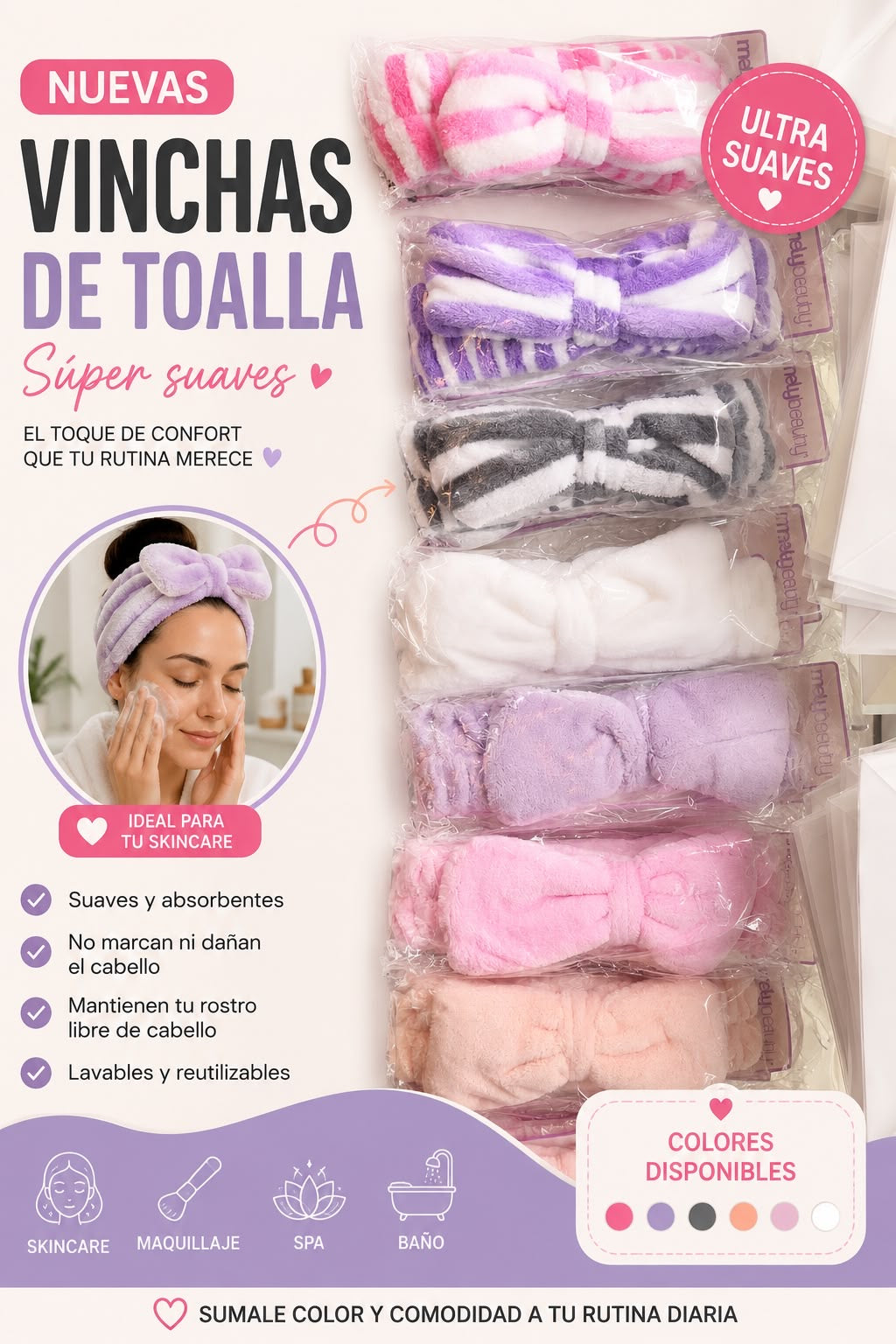 vinchas de skincare