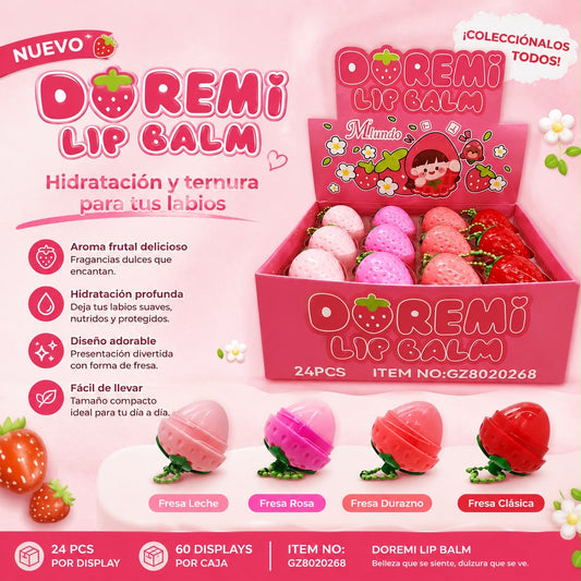 m’lundo balsamo en forma de frutilla