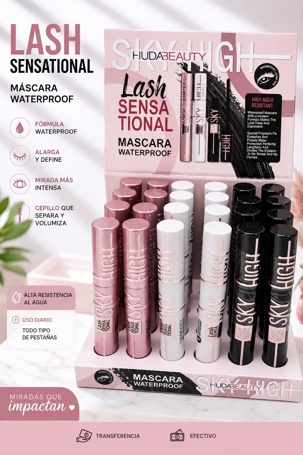 hudabeuty mascara de pestañas