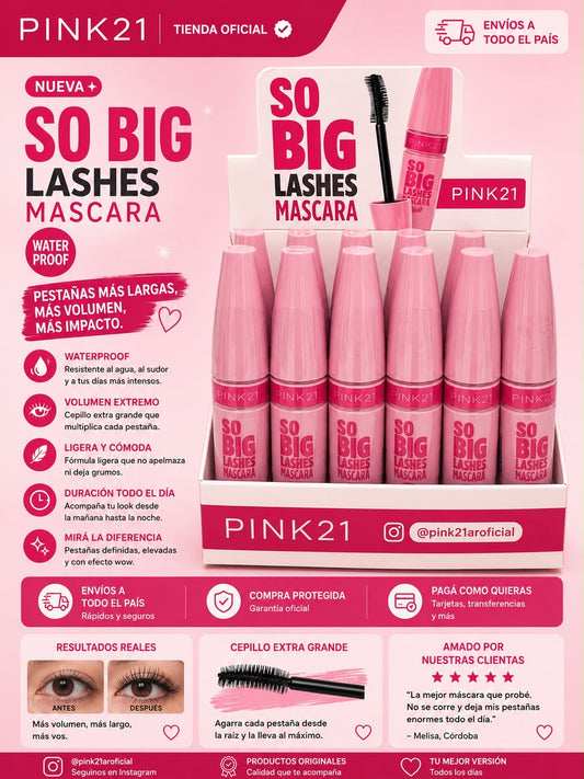 pink21 mascara de pestañas