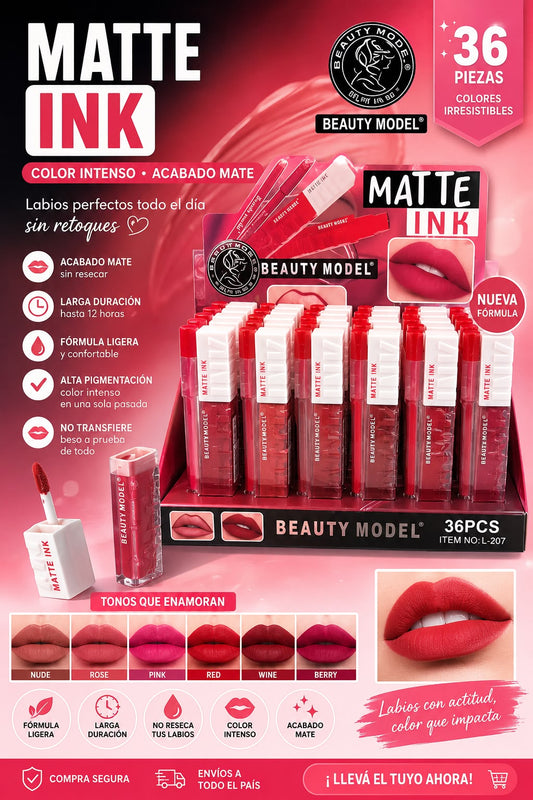 beauty model labial y delineador