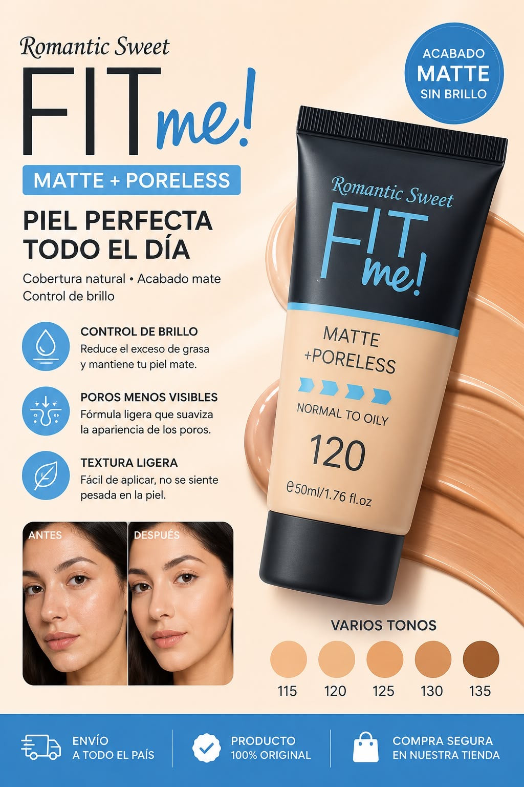 romantic sweet fit me base matte