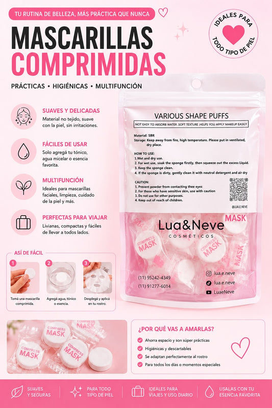 lua&neve mascarillas comprimidas
