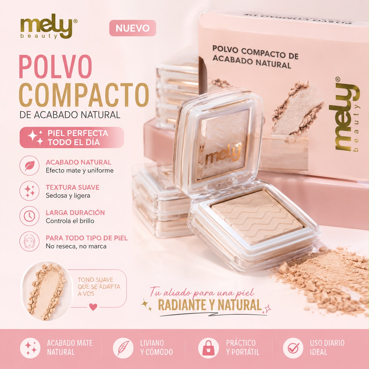 Mely polvo compacto