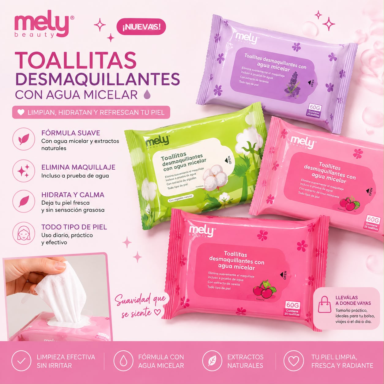 Mely toallitas desmaquillantes