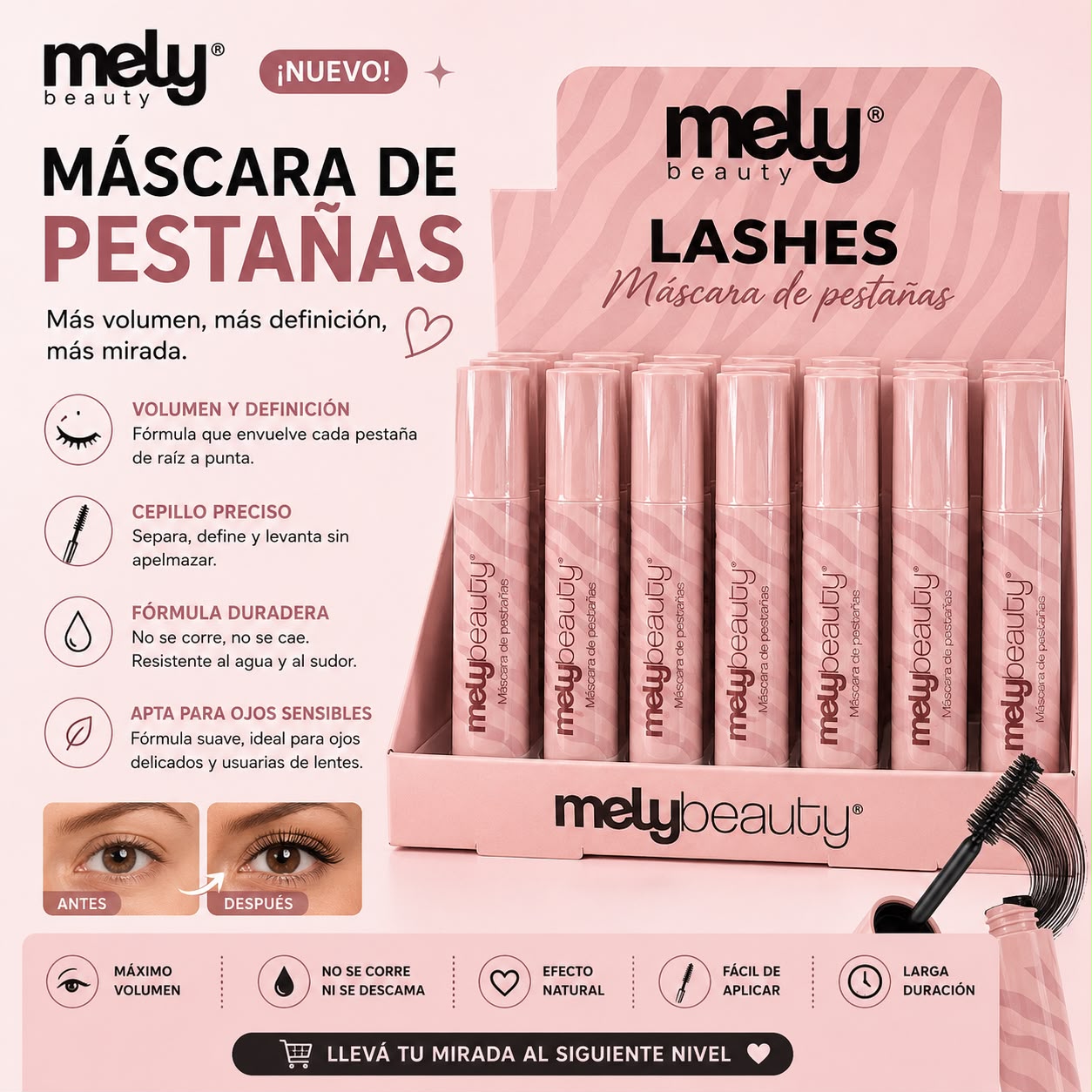 Mely máscara de pestañas