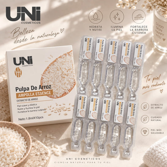 UNI ampolla vitamina de arroz para rostro