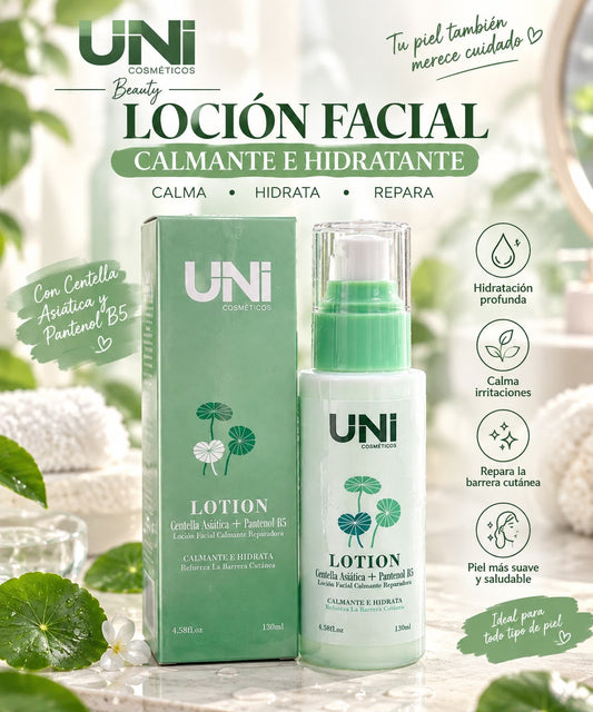 uni locion facial calmante hidratante