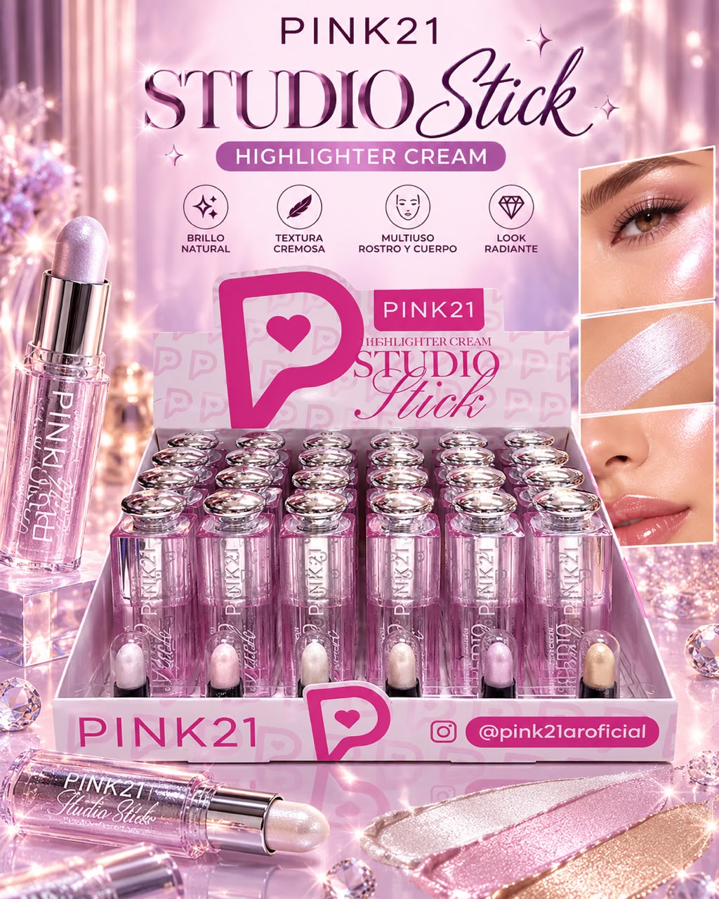 PINK 21 ILUMINADOR EN BARRA