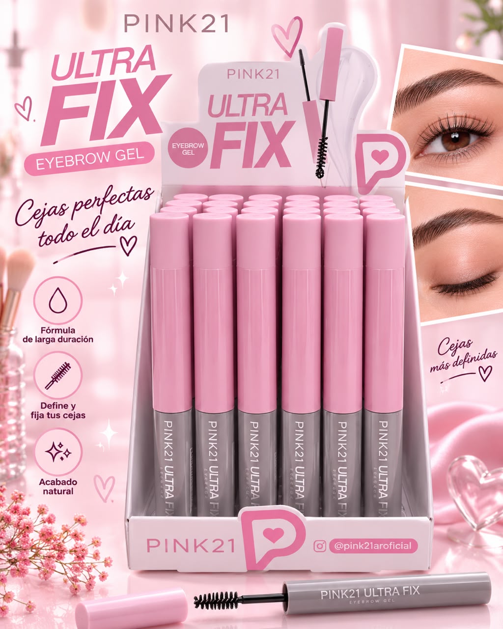 PINK 21 GEL PARA CEJAS