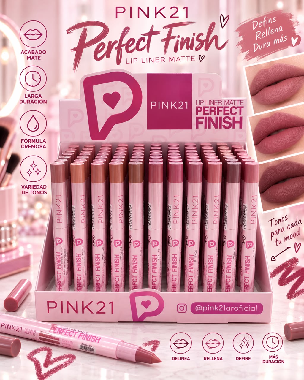 PINK 21 DELINEADOR DE LABIOS