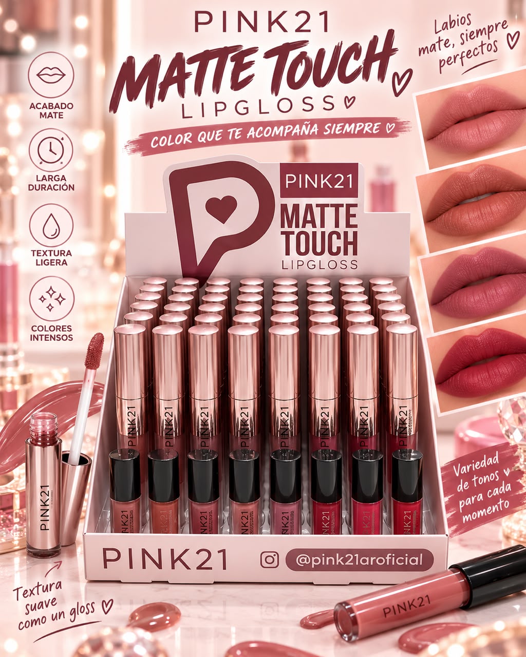 PINK 21 LIPGLOSS MATTE TOUCH