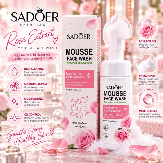 SADOER LIMPIADOR FACIAL MOUSSE ROSA