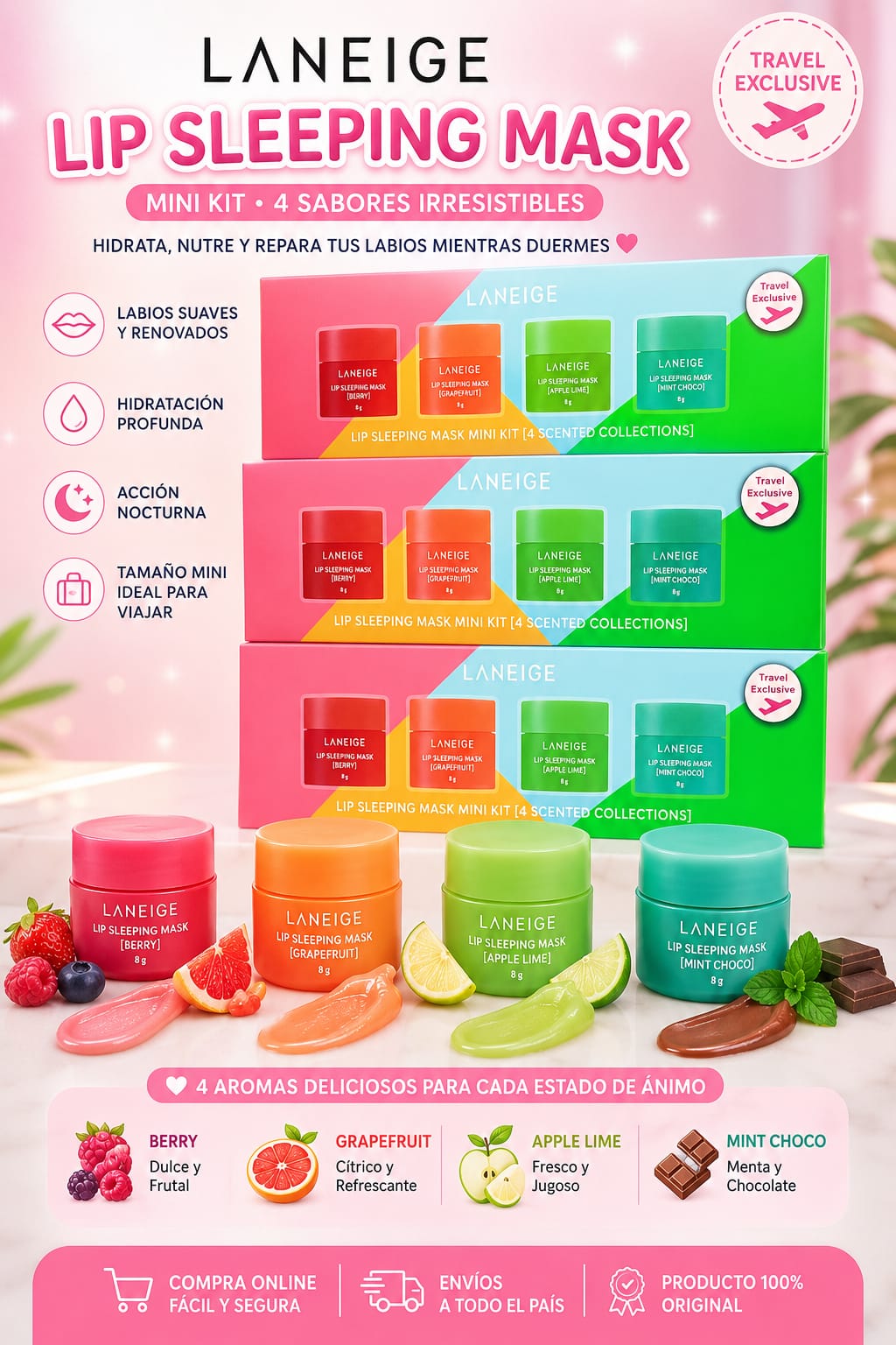 Laneige mascarilla labial para noche