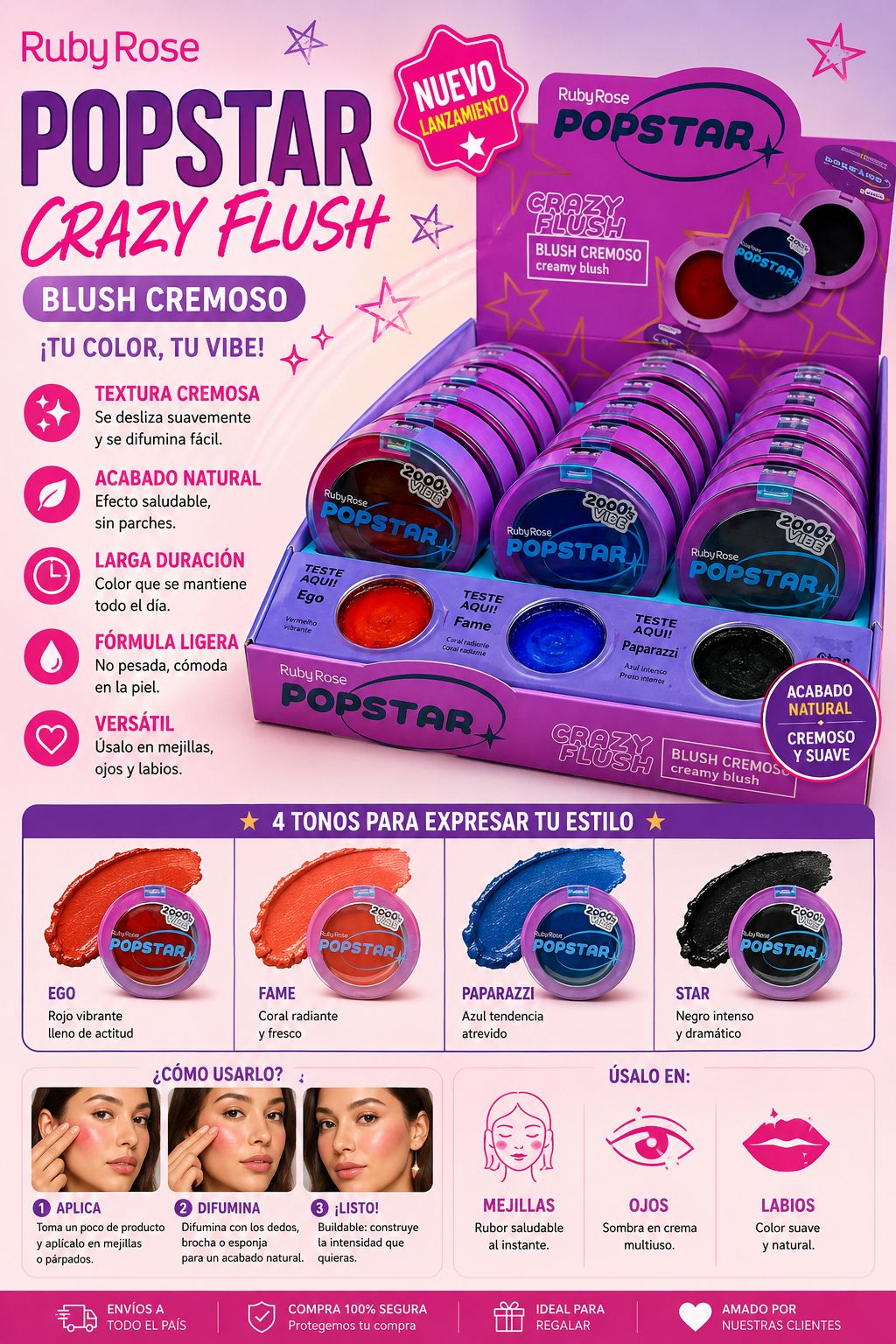 ruby rose rubor en crema