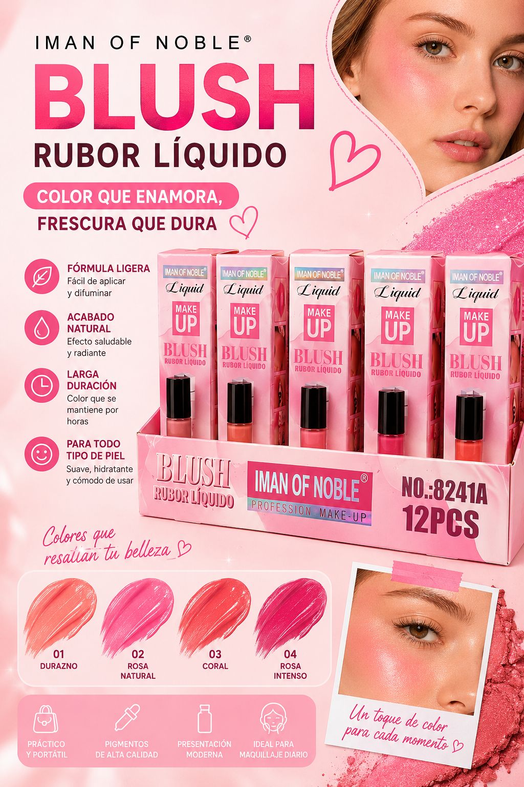 iman of noble rubor líquido