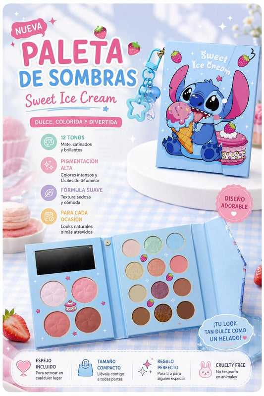 paleta de sombras con espejito
