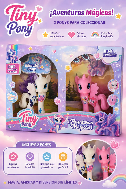 juguete tiny pony kit uniconio 2 en 1