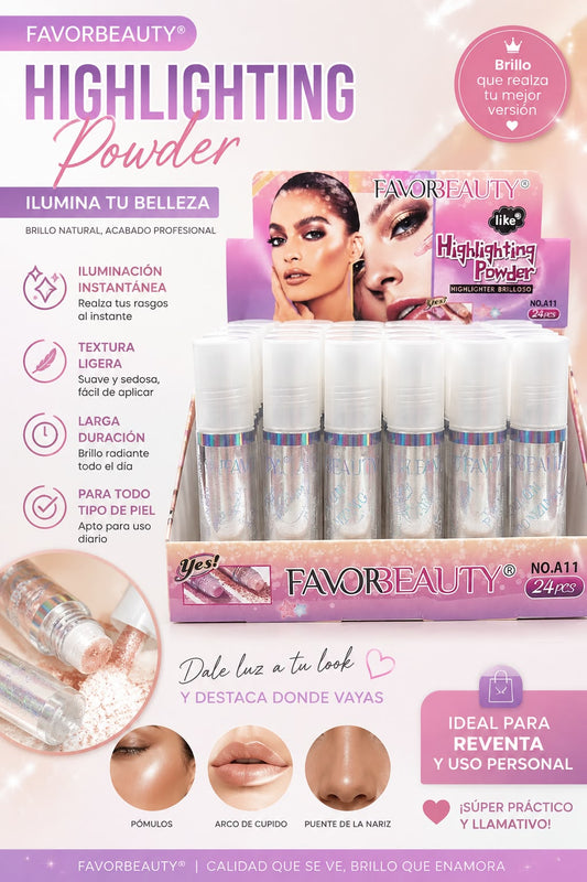favor beauty iluminador en polvo