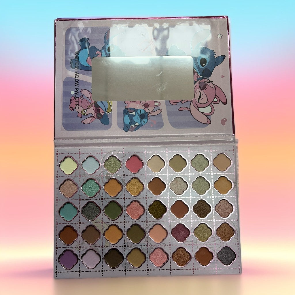 Paleta de sombra 40 color con espejo dibujo animado