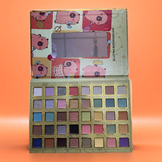 Paleta de sombra 40 color con espejo dibujo animado