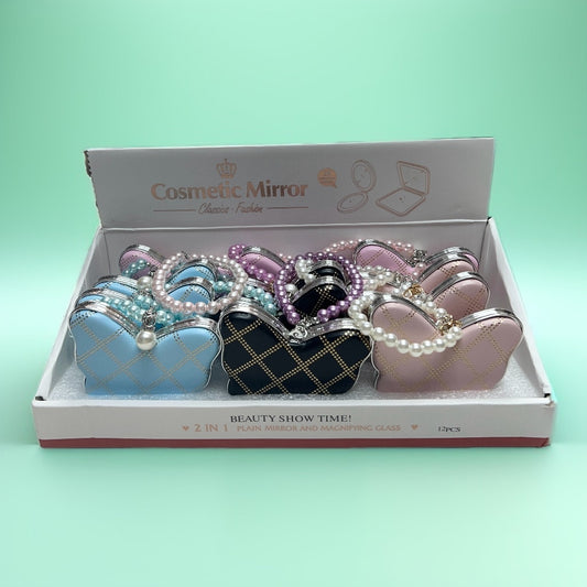 ESPEJO DOBLE CARA MINI DE CARTERA