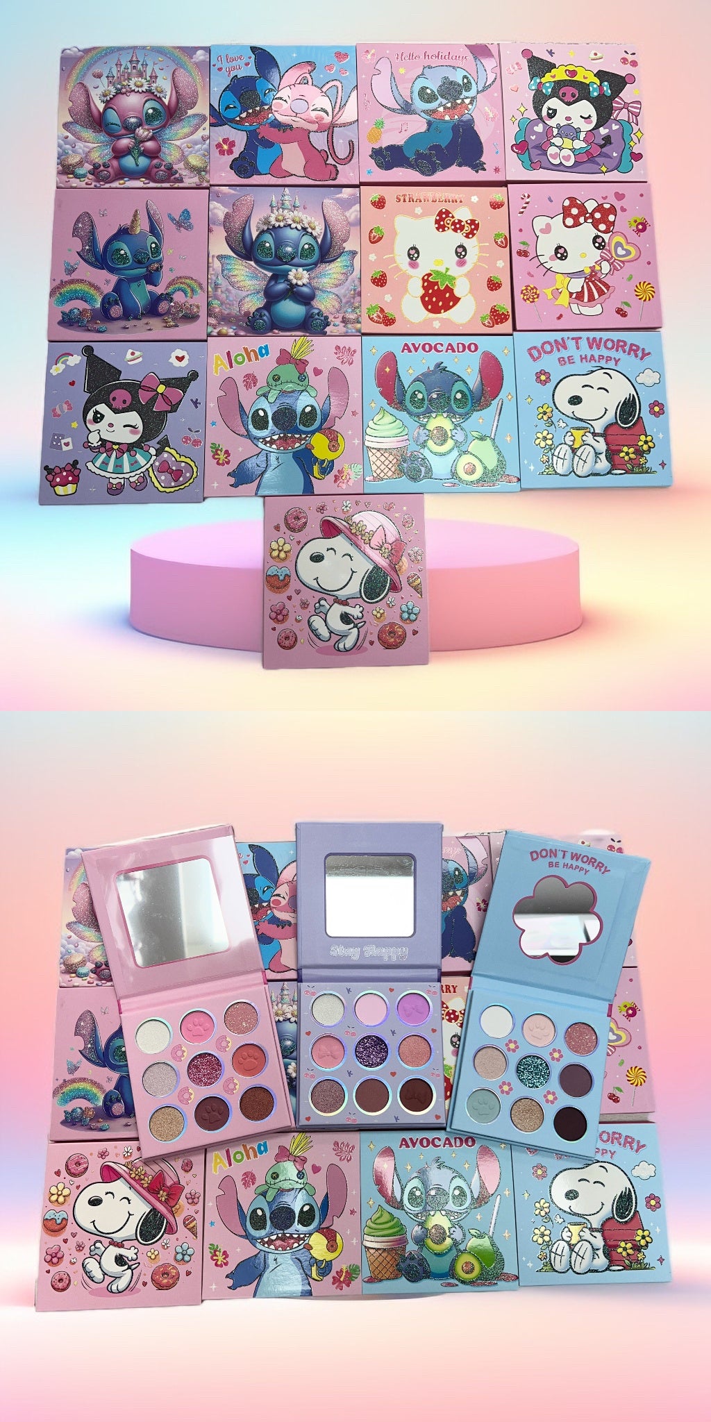 PALETA DE SOMBRA 9 COLORES ANIMADAS