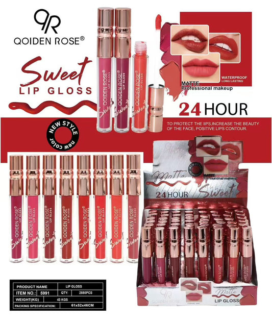 QOIDEN ROSE LABIAL MATTE LIP GLOSS
