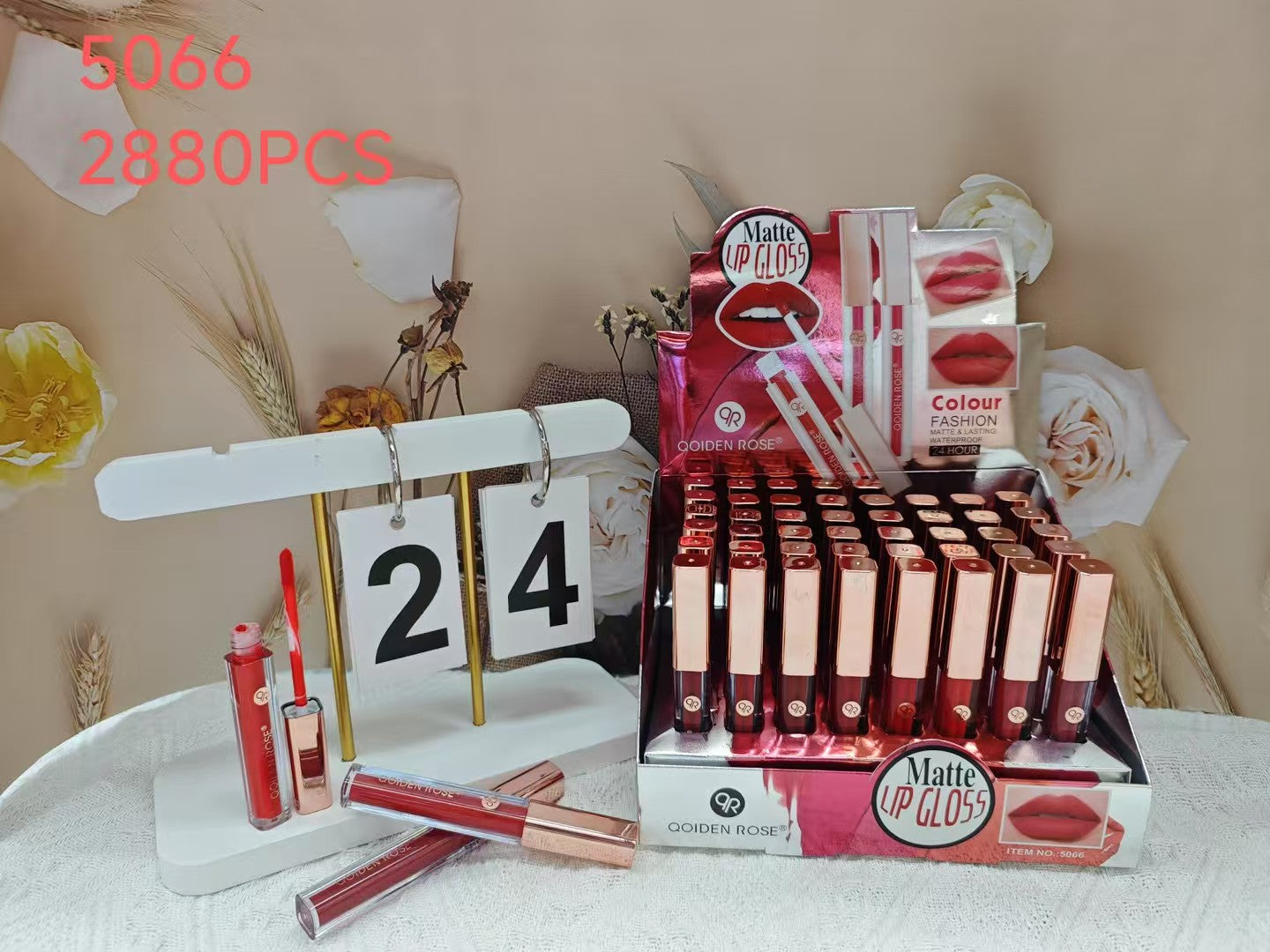 QOIDEN ROSE LABIAL MATTE LIP GLOSS