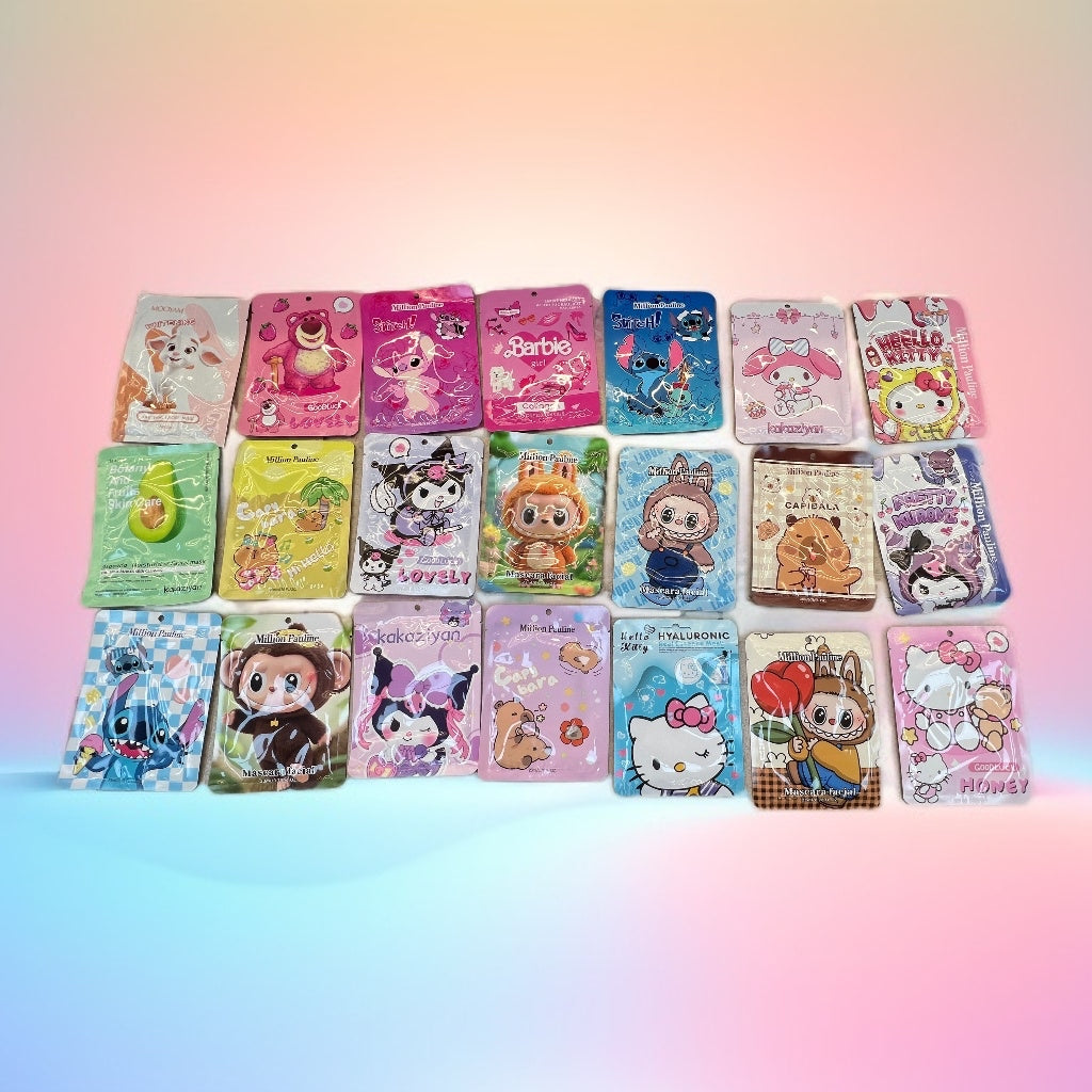 Mascarilla FACIAL con dibujos animados C/U