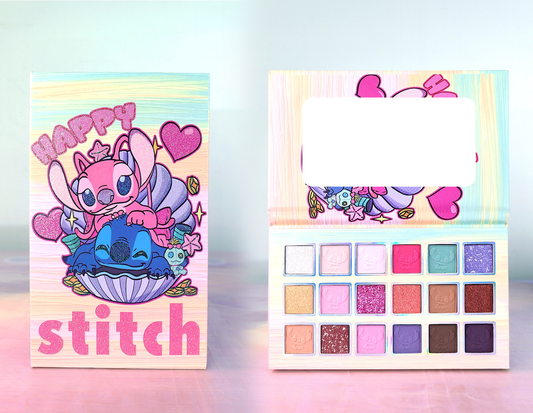 Paleta de sombra x18 color con espejito dibujo animado