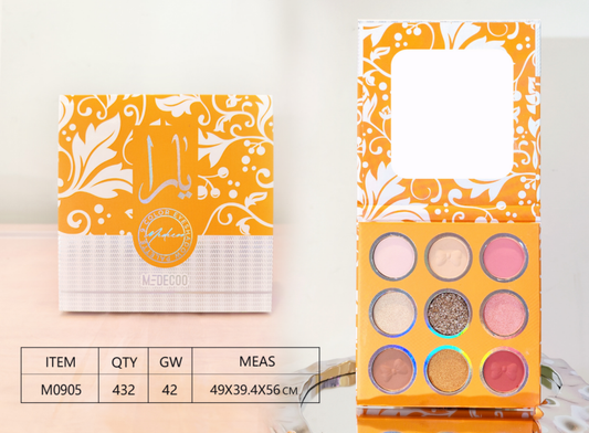 PALETA DE SOMBRA ARABE 9 COLORES