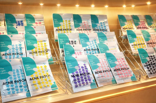 Parche para acné forma estrella corazón luna