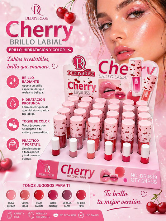Brillo Labial Cherry de Debby Rose