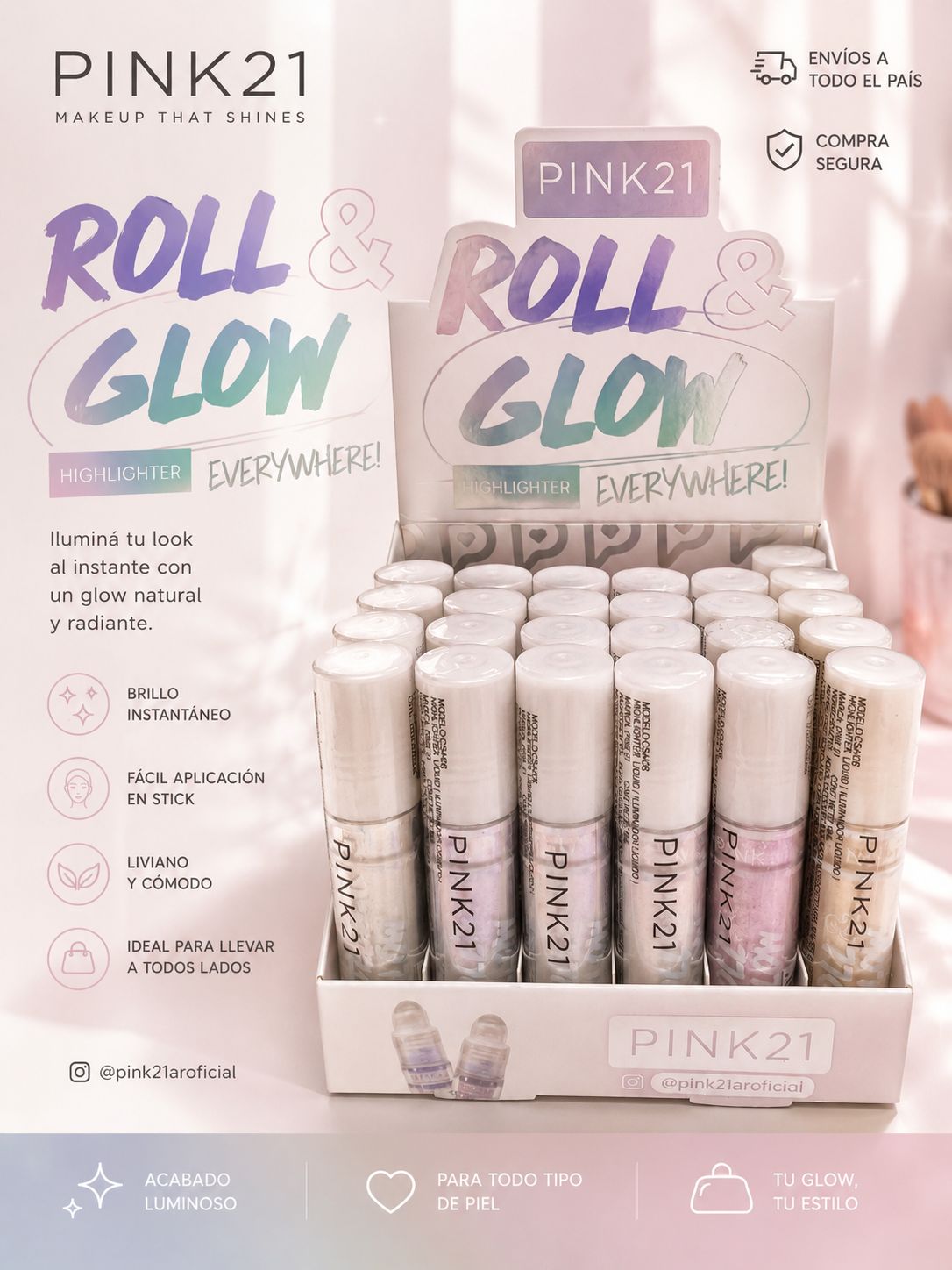 Pink21 roll polvo de hada