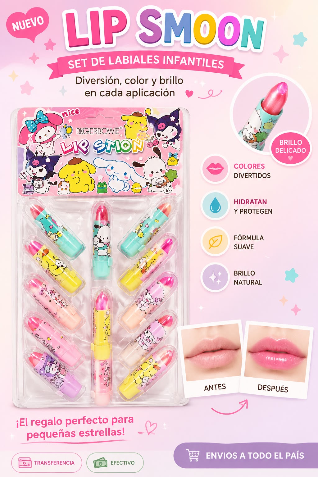 Labial infantil lip stick
