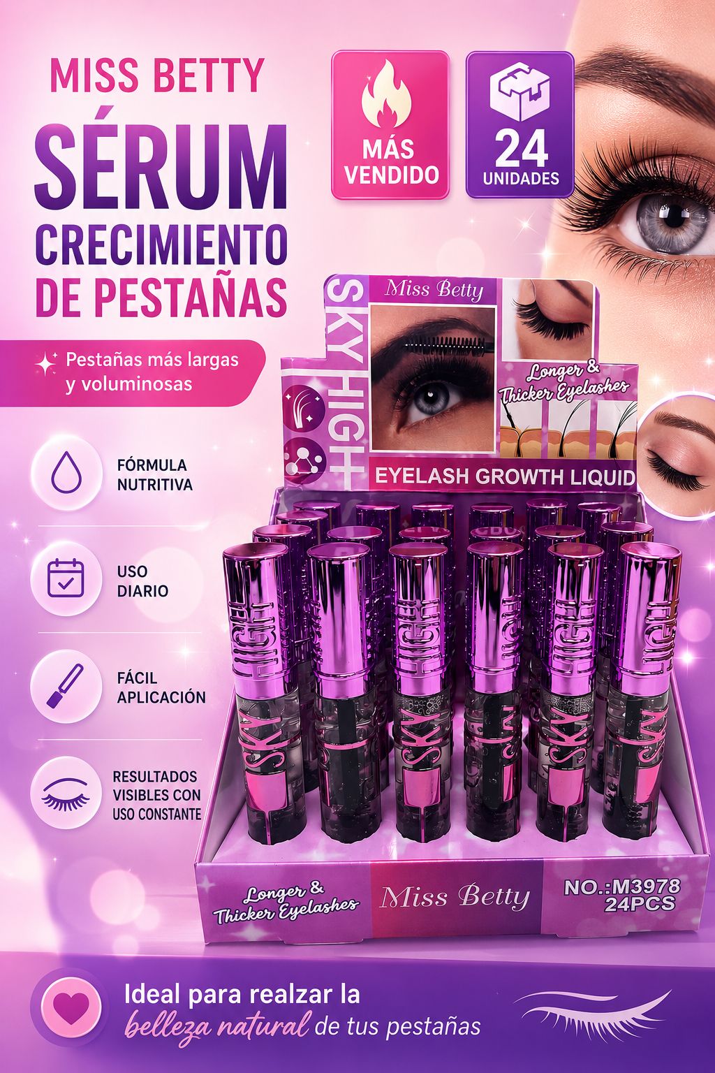 Sérum crecimiento de pestañas