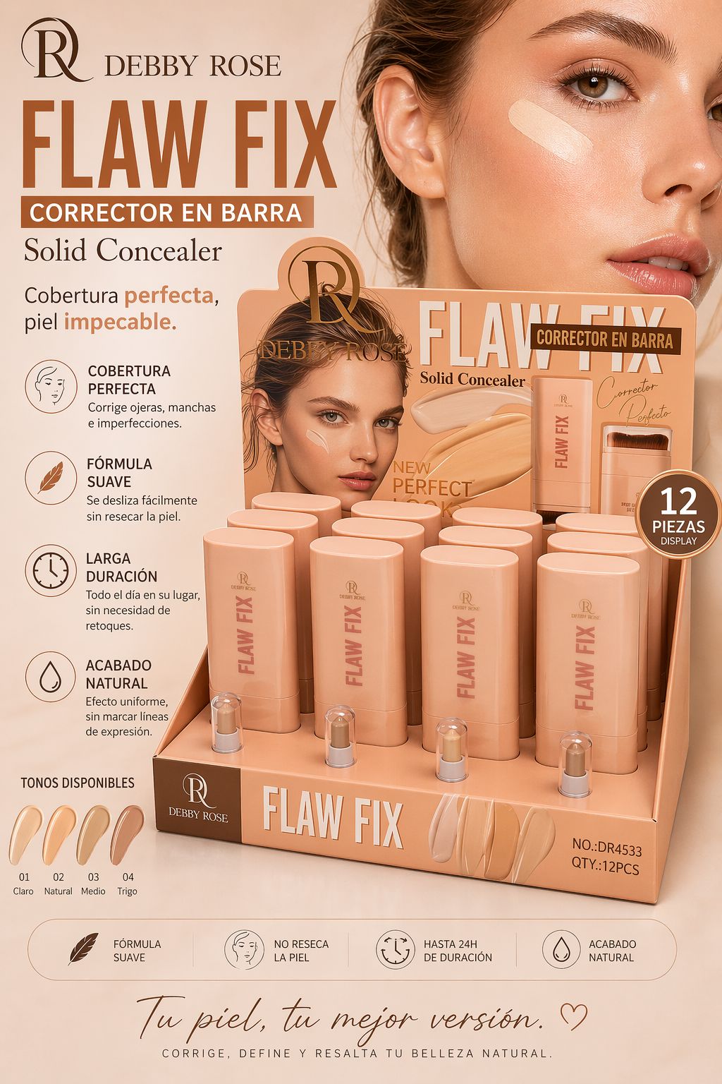 Corrector en barra Flaw Fix Debby Rose