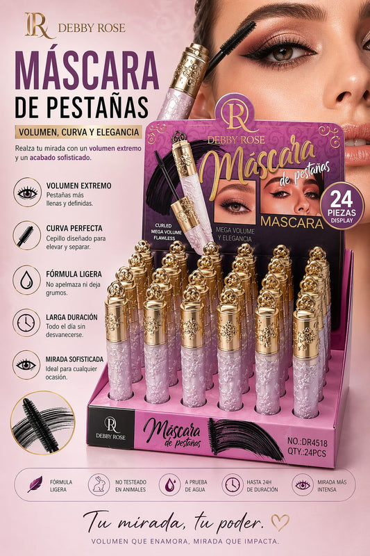Máscara de pestañas mega volumen Debby Rose