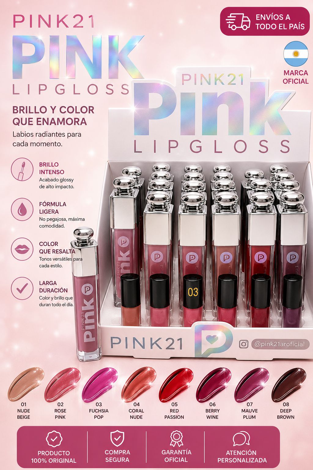 Pink21 lipgloss