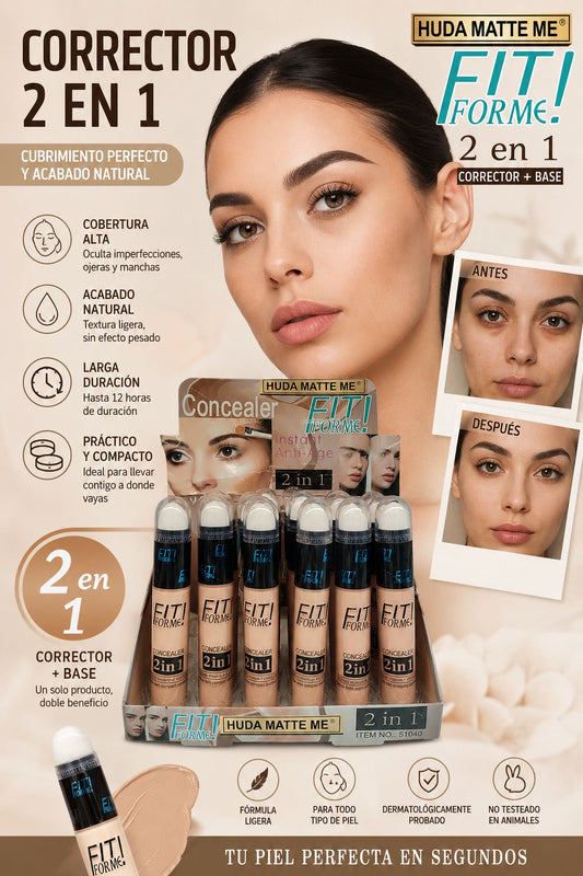 Corrector 2 en 1 Fit
