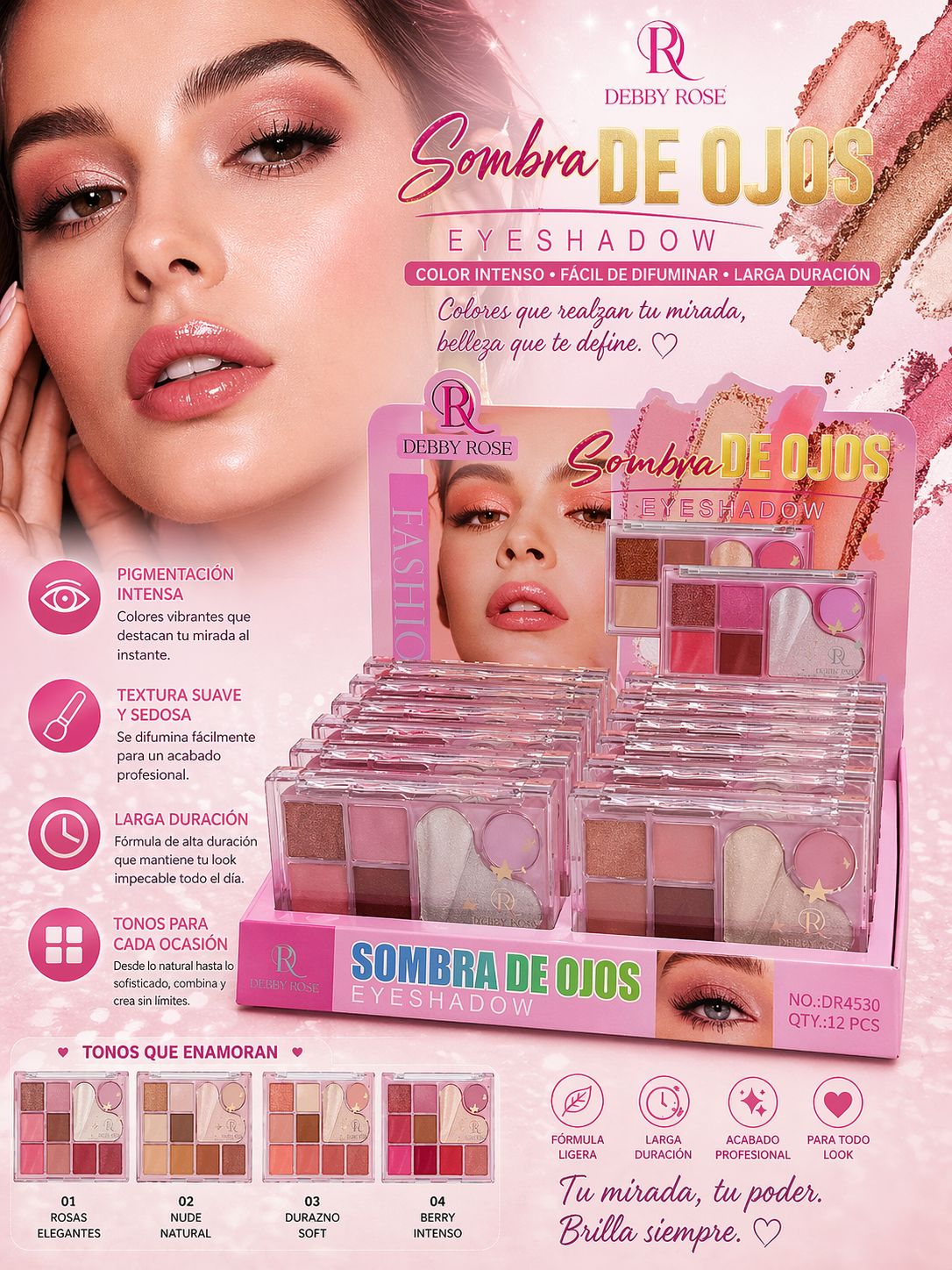Sombra de ojos Debby Rose