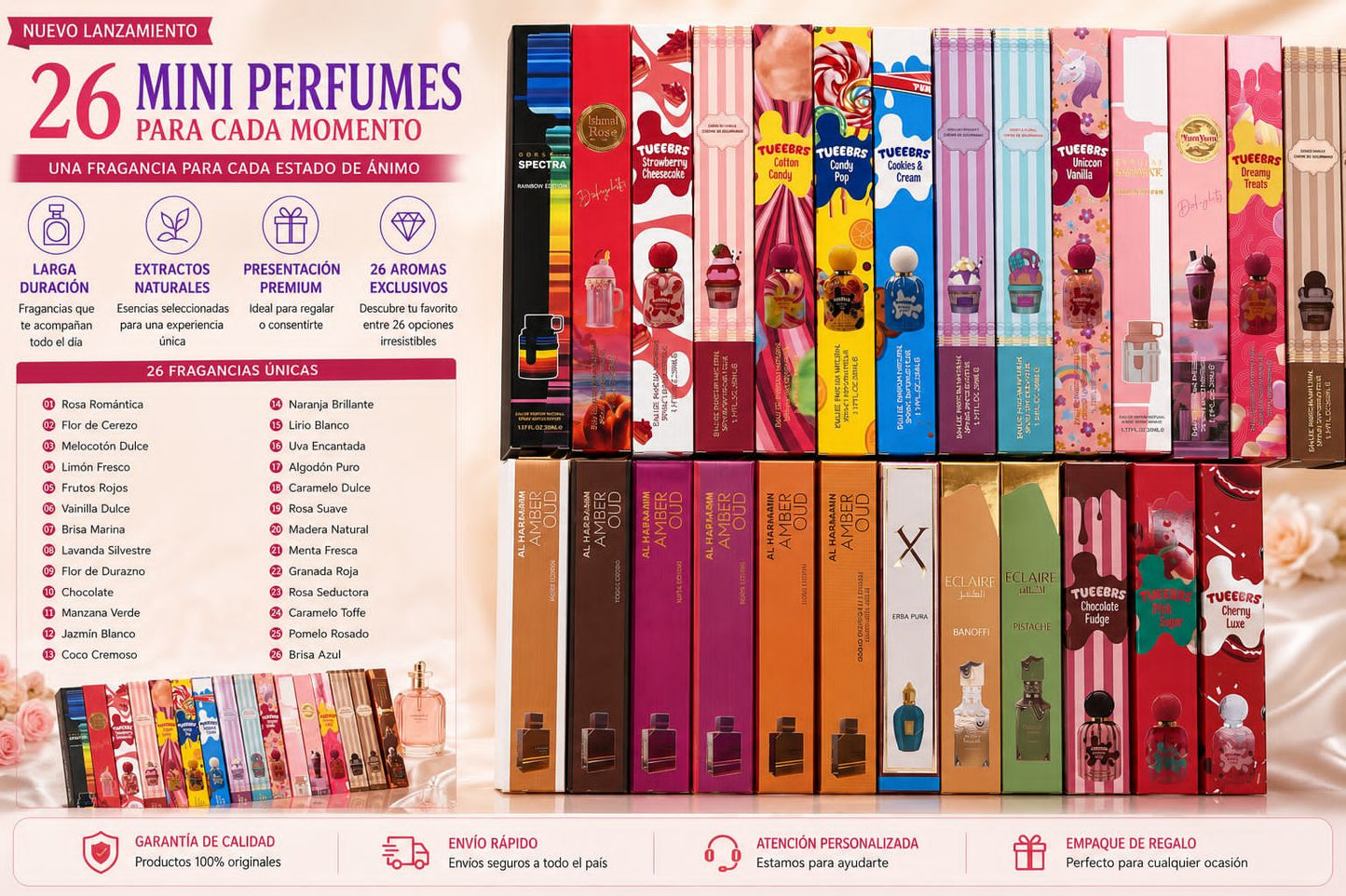 Perfumes de tubito 35 ml