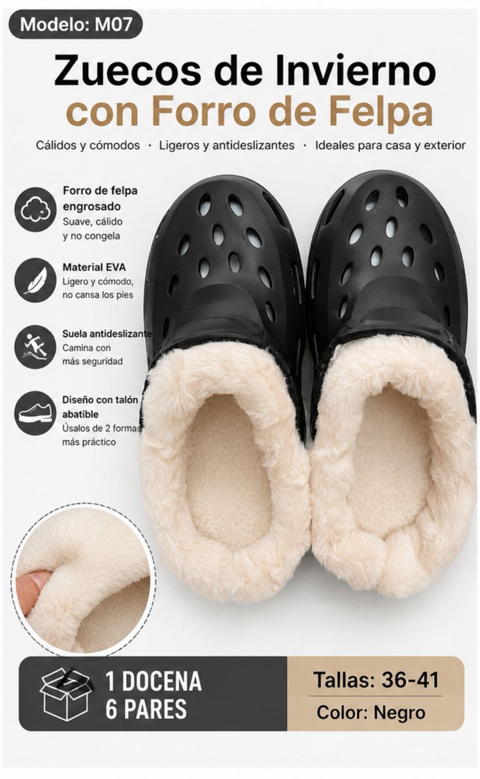 Pantuflas de invierno