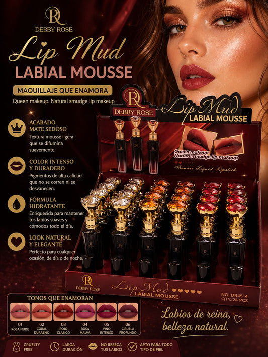 Labial Mousse Debby Rose