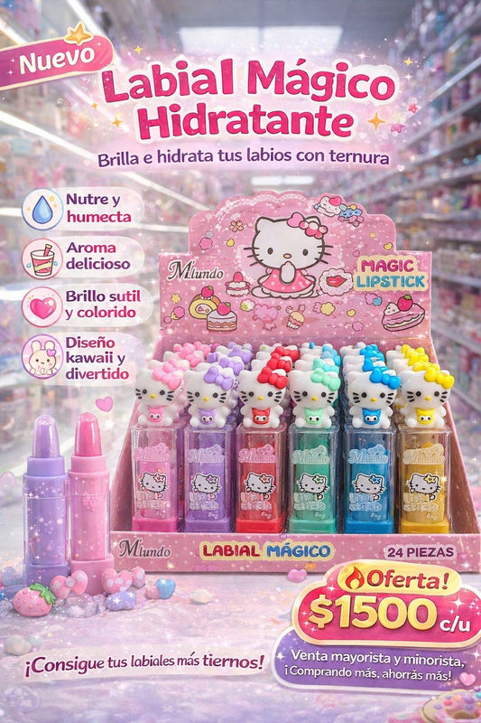 Labial hidratante mágico Hello Kitty