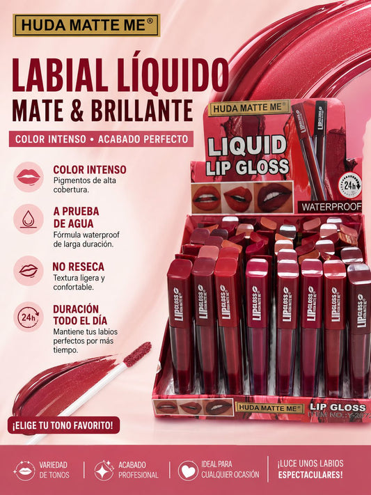 Lip Gloss 24h Huda Matte me