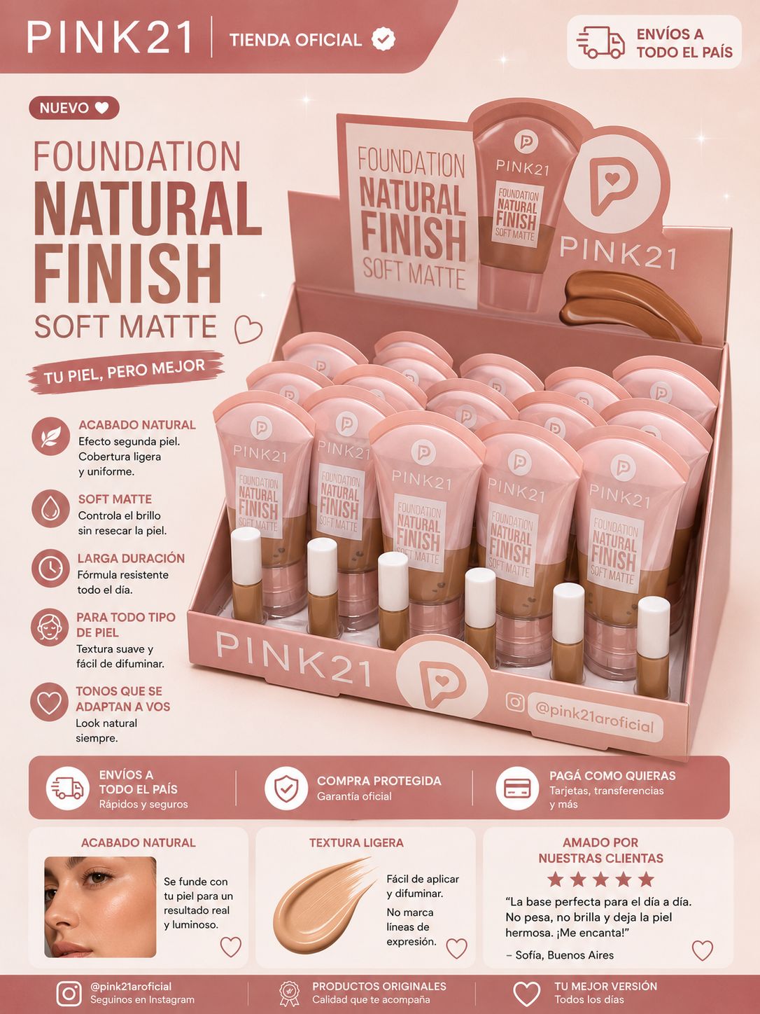 Pink21 base liquida