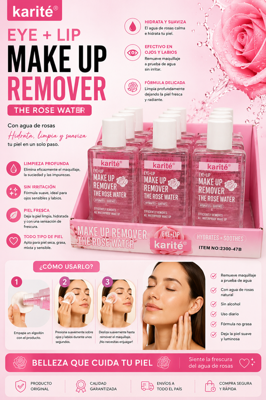 Karite removedor de maquillaje